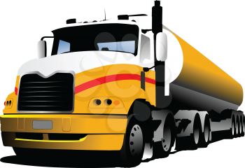 Royalty Free Clipart Image of a Big Truck