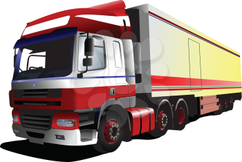 Royalty Free Clipart Image of a Big Truck