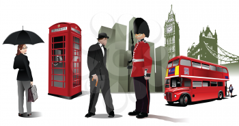 Royalty Free Clipart Image of English Images