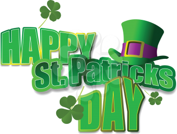 Royalty Free Clipart Image of Happy Saint Patrick's Day