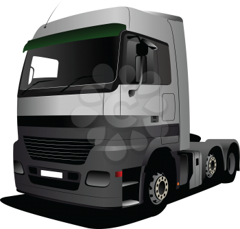 Royalty Free Clipart Image of a Truck Cab