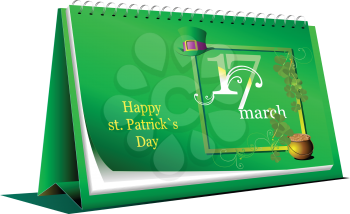 3d Illustration of St. Patrick's Day. Leprechaun. Vector