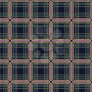 Royalty Free Clipart Image of a Dark Plaid Pattern