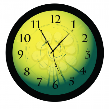 Royalty Free Clipart Image of a Desktop Clock
