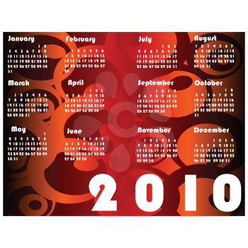 Royalty Free Clipart Image of a Pocket Calendar