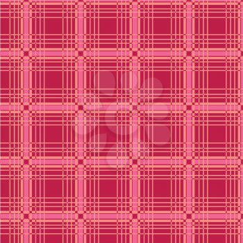 Royalty Free Clipart Image of a Red Plaid Background