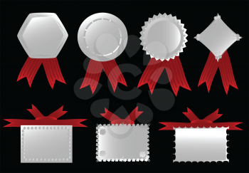 Royalty Free Clipart Image of a Ribbon Collection