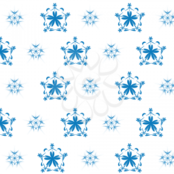 Royalty Free Clipart Image of a Star and Circle Background