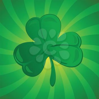 Royalty Free Clipart Image of a Clover