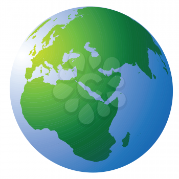 Royalty Free Clipart Image of the Planet Earth