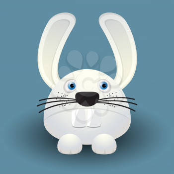 Royalty Free Clipart Image of a Cute Rabbit