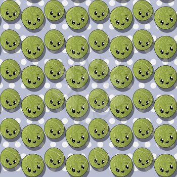 Happy cabbage pattern