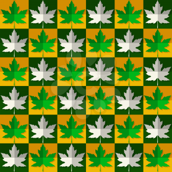 Maple leaf seamless  pattern design