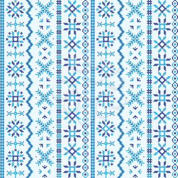 Nordic ornament embroidery seamless texture- pattern