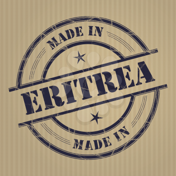 Made in Eritrea grunge rubber stamp