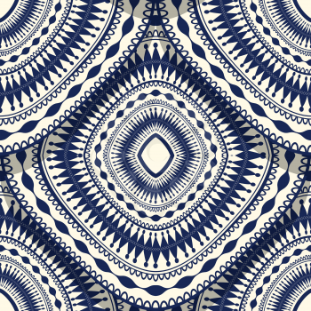 Seamless pattern design with Romanian folk motif