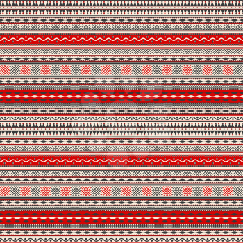 Seamless pattern design inspired by Romanian traditional embroidery