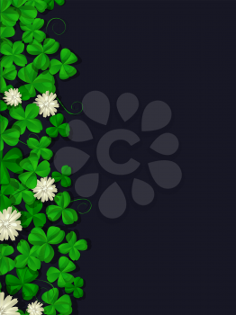Saint Patricks Day vector background with copy space
