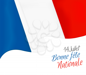  France. 14 july. Independence day card , decorative Bastille day editable background