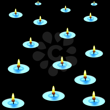 Royalty Free Clipart Image of Candles