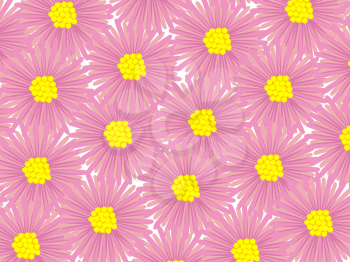 Royalty Free Clipart Imag of a Solid Floral Background
