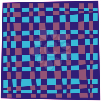 Royalty Free Clipart Image of a Checked Blue Pattern