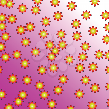 Royalty Free Clipart Image of a Little Flower Background