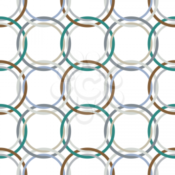 Royalty Free Clipart Image of Linked Circles