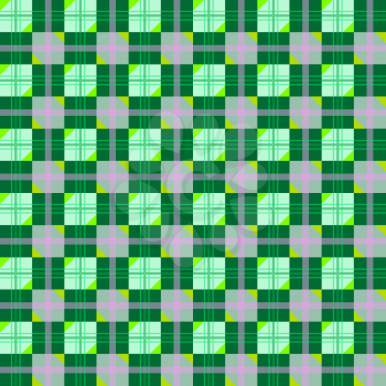 Royalty Free Clipart Image of a Green Checkered Background
