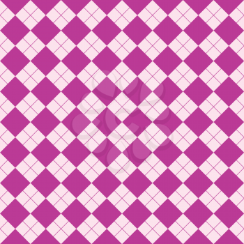 Royalty Free Clipart Image of a Pink Checkered Background