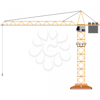 Royalty Free Clipart Image of a Crane and Hook