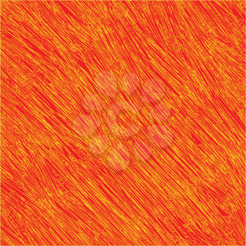 Royalty Free Clipart Image of an Orange Scratched Background