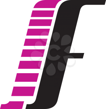Royalty Free Clipart Image of an F
