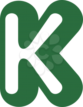 Royalty Free Clipart Image of a K