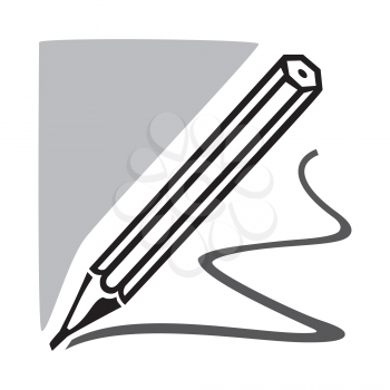 Royalty Free Clipart Image of a Pencil