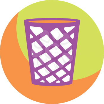 Royalty Free Clipart Image of a Waste Bin