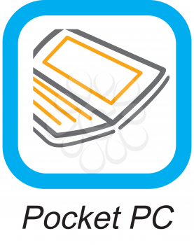Royalty Free Clipart Image of a Pocket PC
