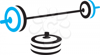 Royalty Free Clipart Image of Weights