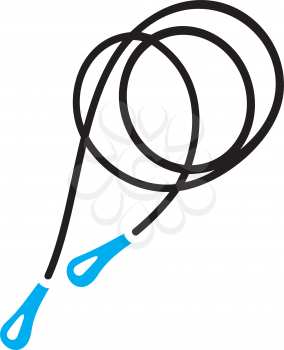 Royalty Free Clipart Image of a Skipping Rope