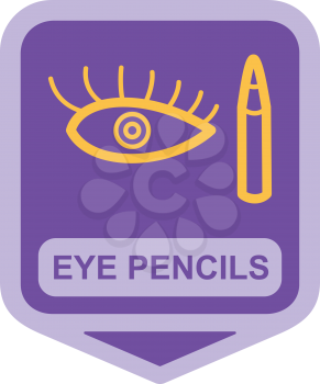 Royalty Free Clipart Image of an Eye Pencil