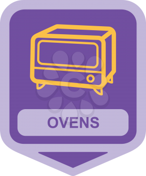 Royalty Free Clipart Image of an Oven