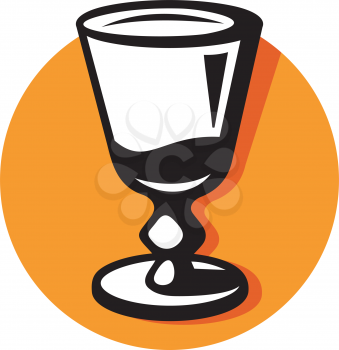 Royalty Free Clipart Image of a Glass