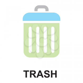 Royalty Free Clipart Image of a Trash Icon
