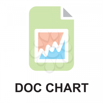 Royalty Free Clipart Image of a Doc Chart