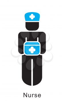 Royalty Free Clipart Image of a Nurse