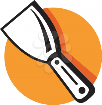 Royalty Free Clipart Image of a Putty Knife