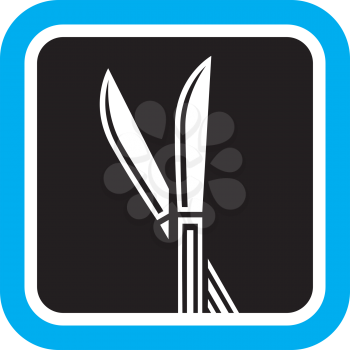 Royalty Free Clipart Image of Knives