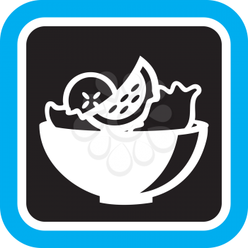 Royalty Free Clipart Image of a Bowl of Fruit