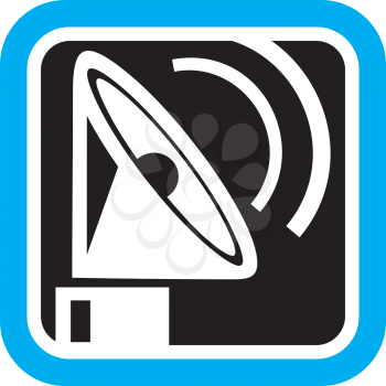 Royalty Free Clipart Image of a Satellite