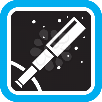 Royalty Free Clipart Image of a Telescope